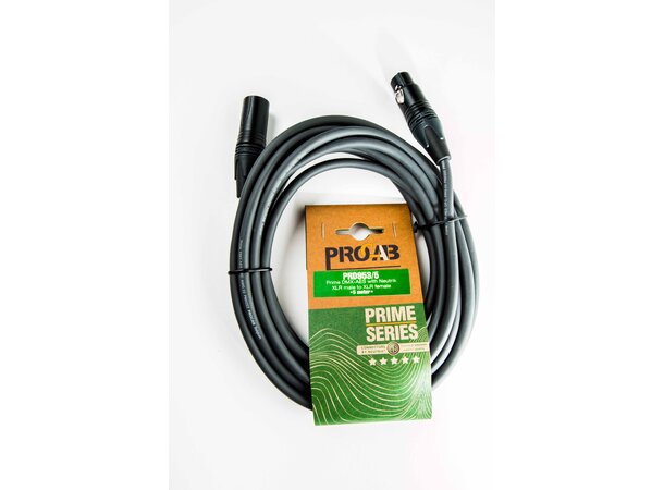 Procab PRD953, DMX-kabel, 5M 3pin Premium DMX-AES/EBU, XLR Han-XLR Hun 